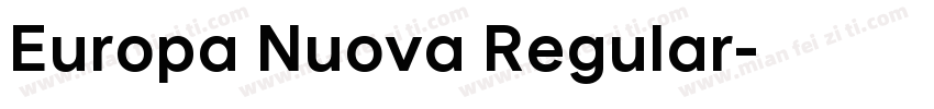 Europa Nuova Regular字体转换